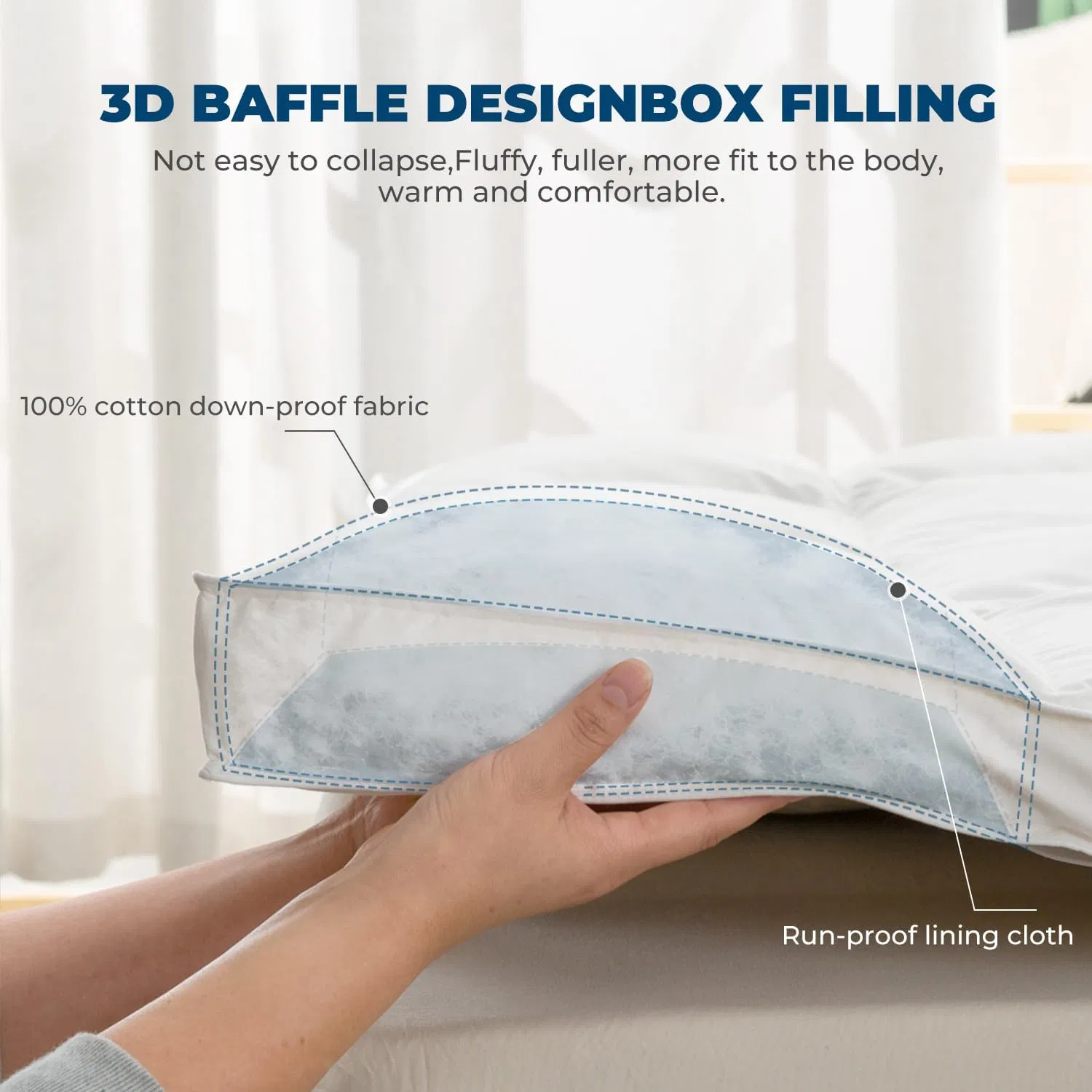 Luxurious Goose Down Pillowtop Mattress Topper for Ultimate Comfort