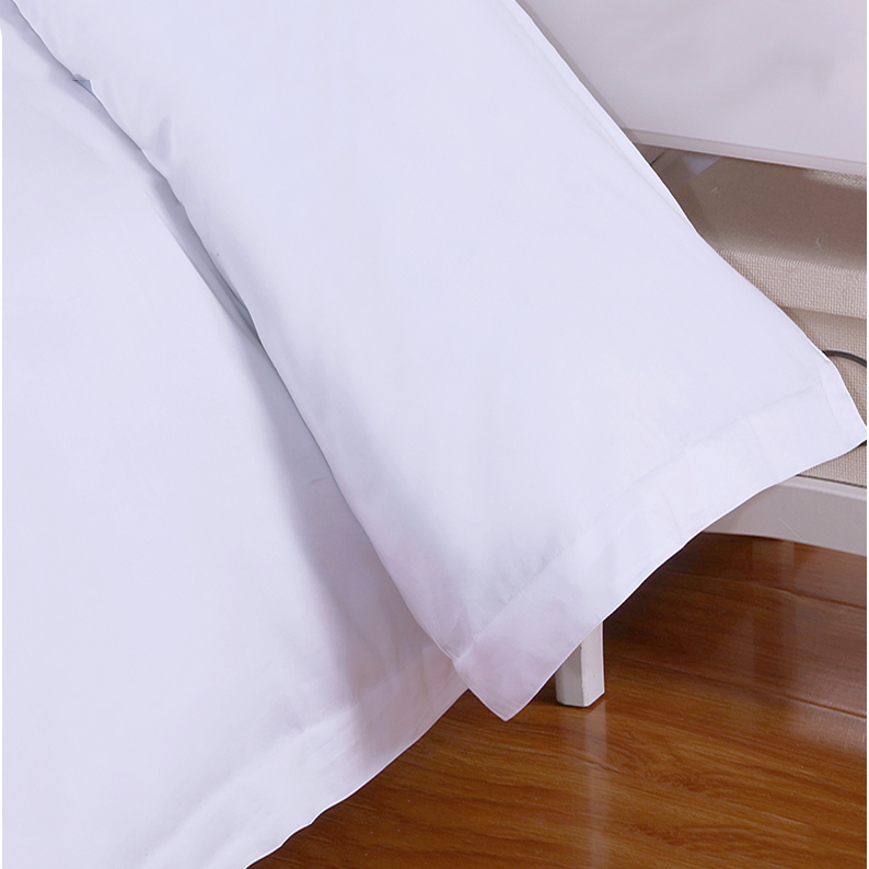 300tc Cotton White Queen Duvet Cover Set Hotel Linen Bedding Set