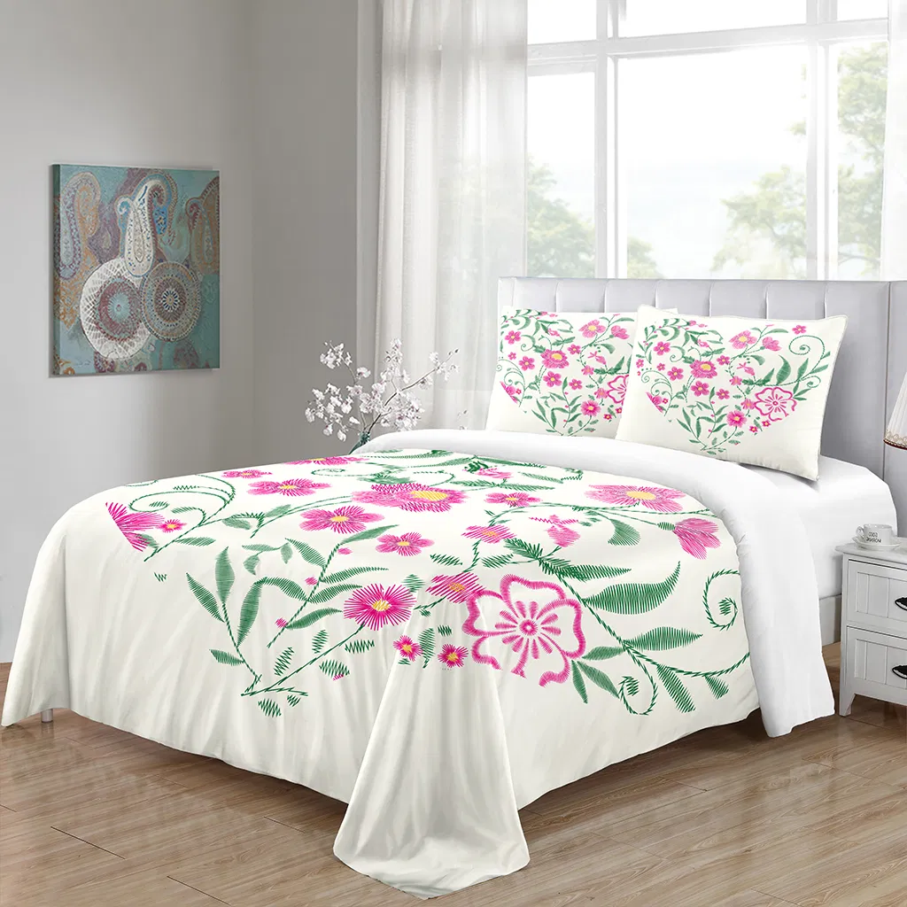 Printed Textured Duvet Cover Set for a Trendy Bedroom, Printed Comforter Set