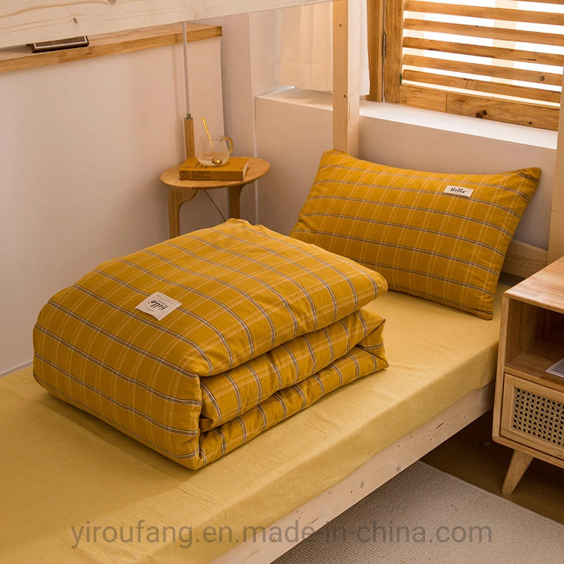 Apartment Bedlinen White, Factory Linen Fabric Bedding, Hampton Inn Duvet Cover, Textile Materialsmassage Sheet Sets Flannel