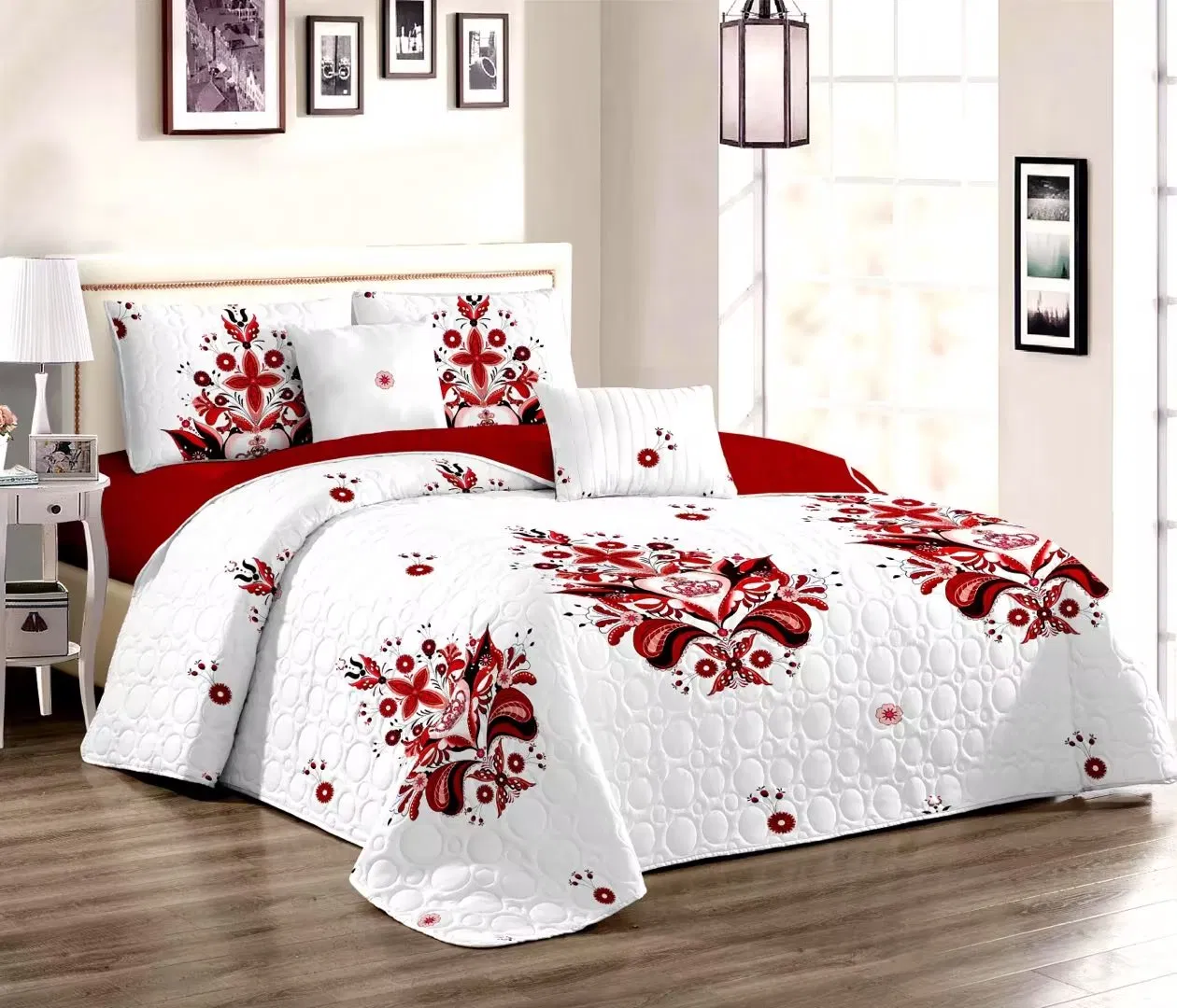 New Floral Quilt Set Cotton Bedspread on The Bed 3PCS Print Coverlet Cover Queen Size Summer Double Blanket for Bed Home