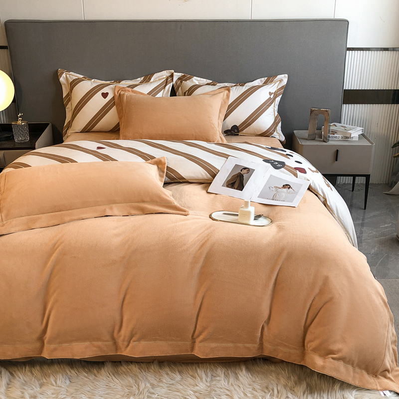 Printed Bedding Reversible Quilt Cover Kids Microfiber Cotton Bed Linen Set