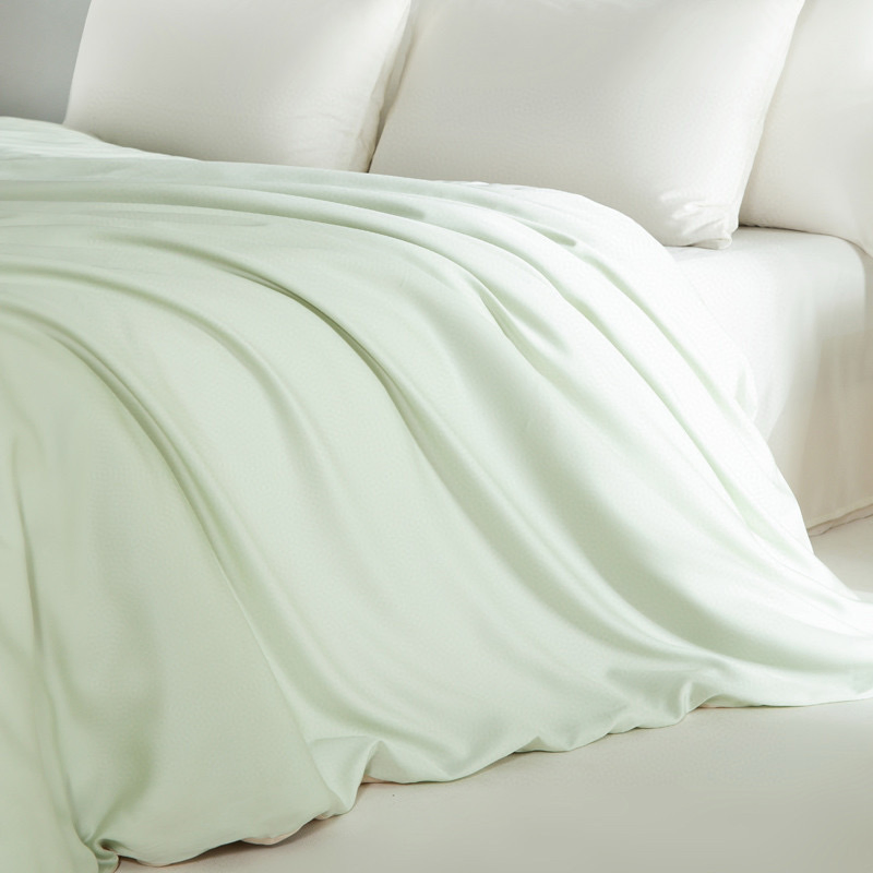 Oeko Skin Friendly Summer 100% Natural Lyocell Fiber Comforter Cover Cooling Bed Sheets Set Queen King Bedding