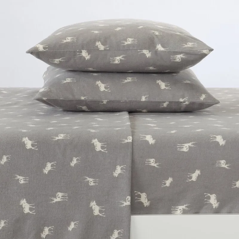 Cotton and Flannel Bedding Set
