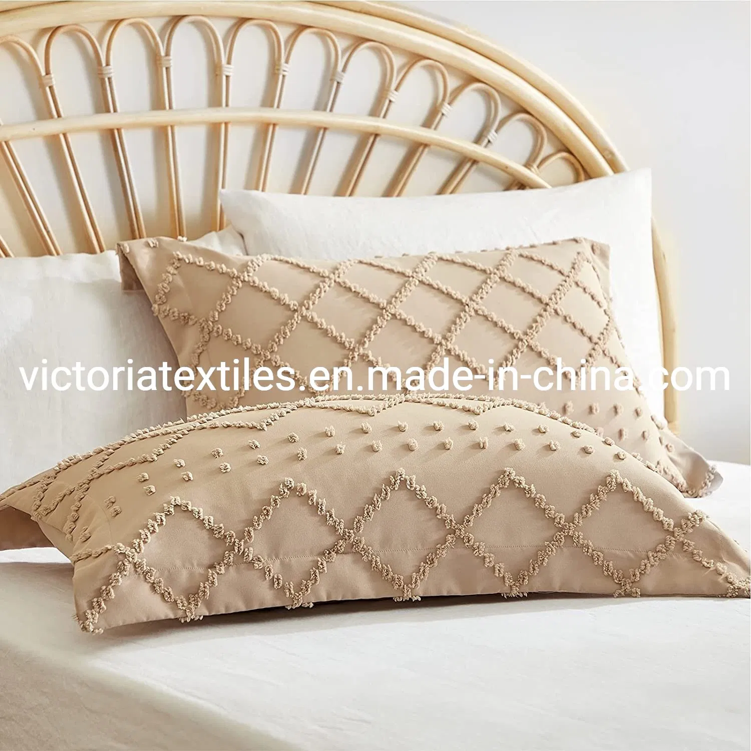 Tufted Comforter Cover Set - 3 Pieces Bed Sheet Set King Size, Soft and Durable Bedding Set