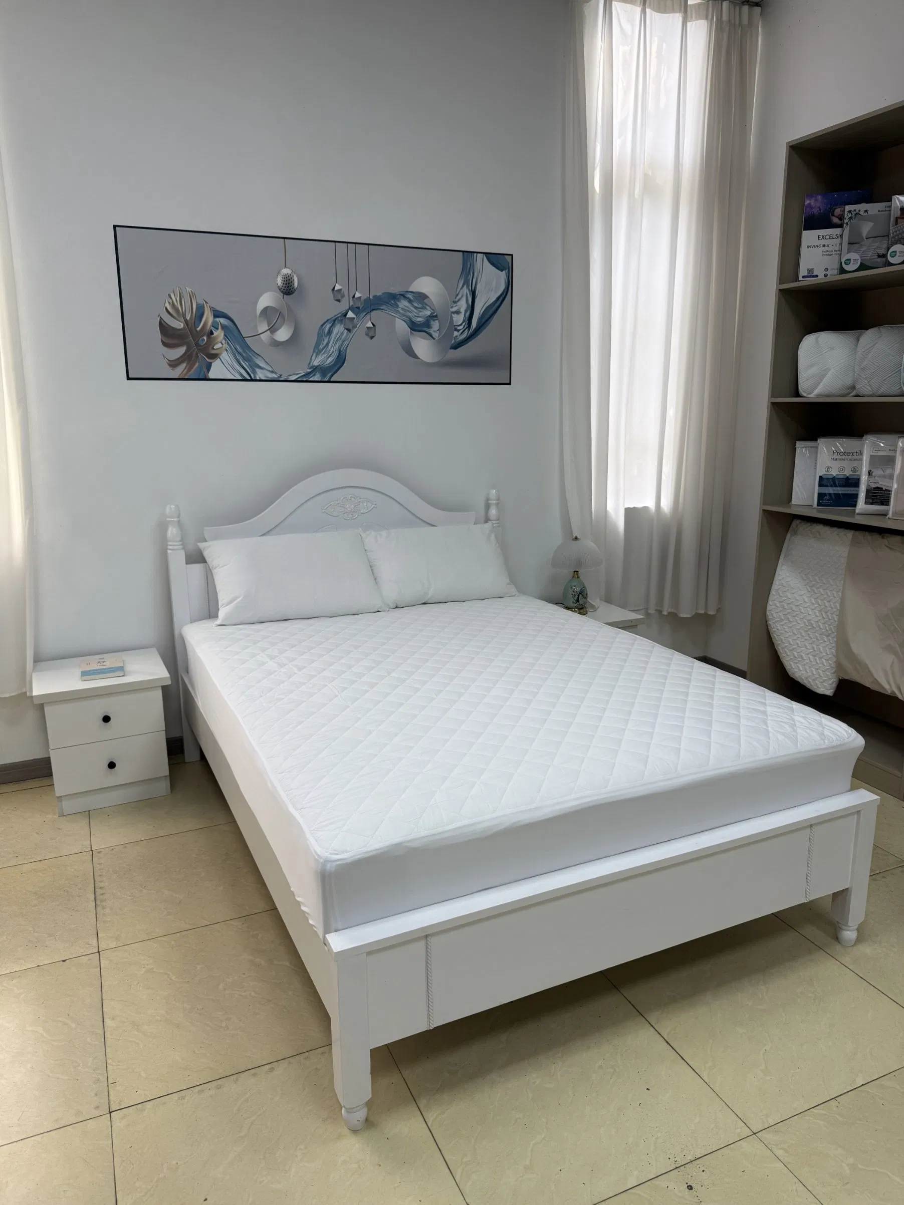 Wholesale Washable Anti Allergy Bed Rubble Waterproof Mattress Cover