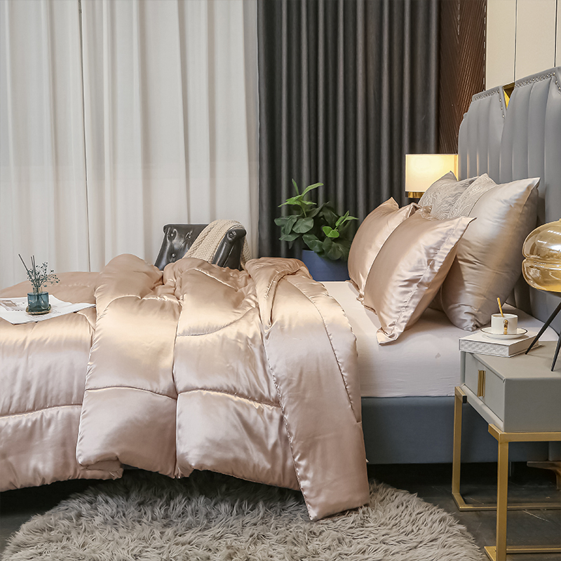 Customed Factory Price Home Bedsheet Set Cotton King Queen Size Bed Duvet Cover Silk Bedding Sets