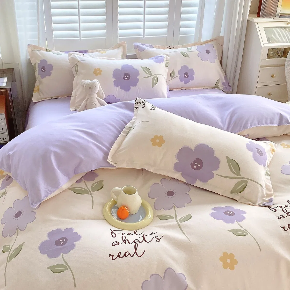 Wholesale Bed Sheets Bedsheets Printed Bed Sheet Set Skin-Friendly Duvet Cover Bedding Sets