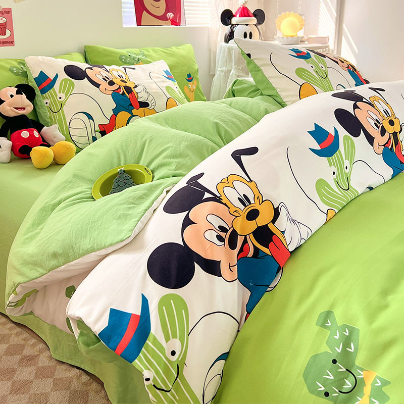 Kids 100% Cotton 1.8m 2m Queen King Cotton Printing Fabric for Bedding Set with Cartoon Characters