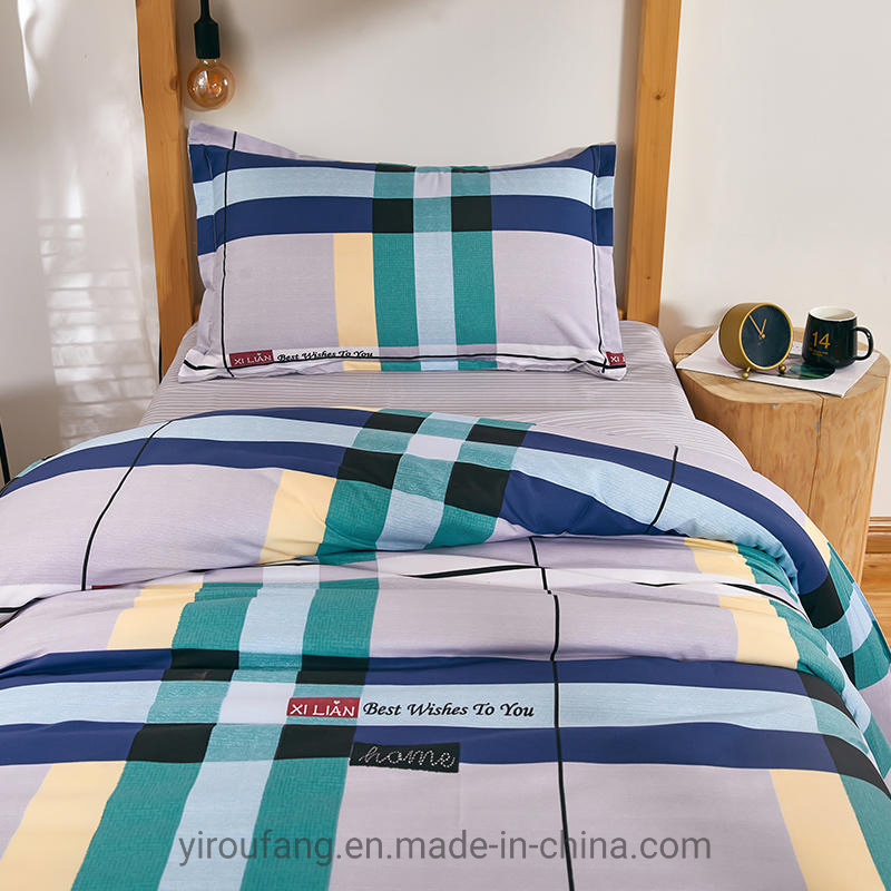 Epidemic Prevention Cheap Bedlinen, China Bed Linen Cotton, Cotton Printed Sheet, Hotel Apartment Bedding Sets Pillow Case Print