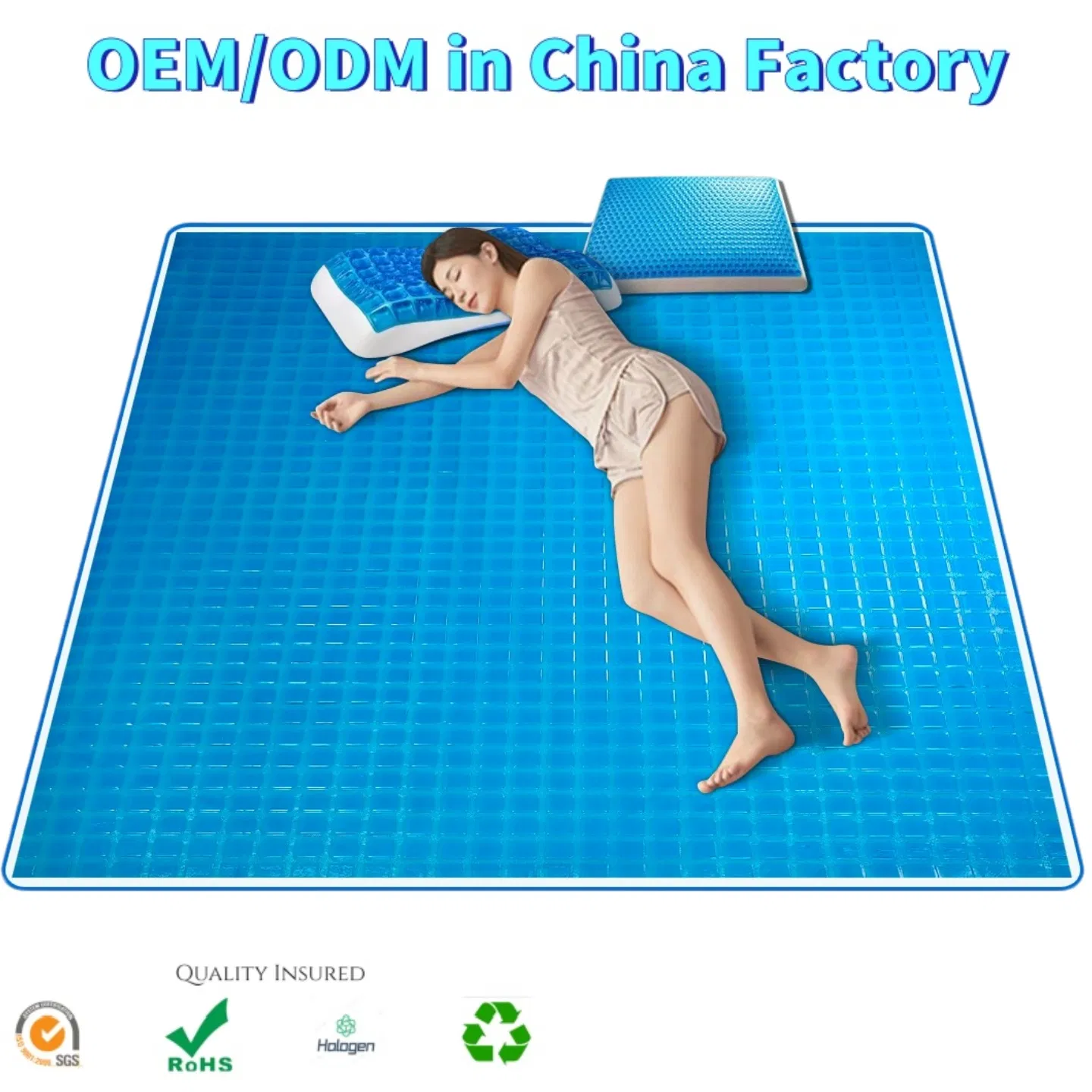 Professional Summer Cooling Soft Gel King Queen Mattress Topper