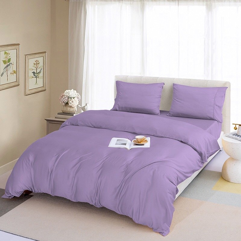 Organic Bamboo Fiber Four-Piece Bedding Set 300tc Bed Sheets, Quilt Covers, Pillowcases Home Hotel Cooling Bedding