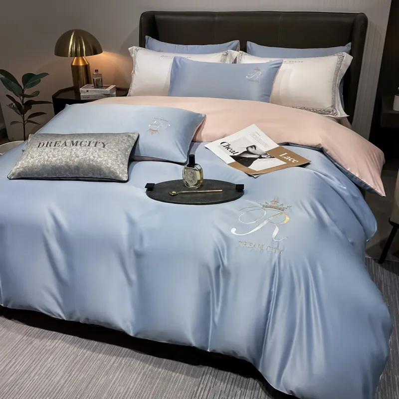 Silk Embroidery Bedding Set