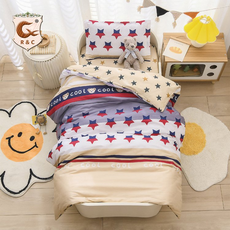 Customized Digital Printing Cotton Kids Bedding Set Wholesale
