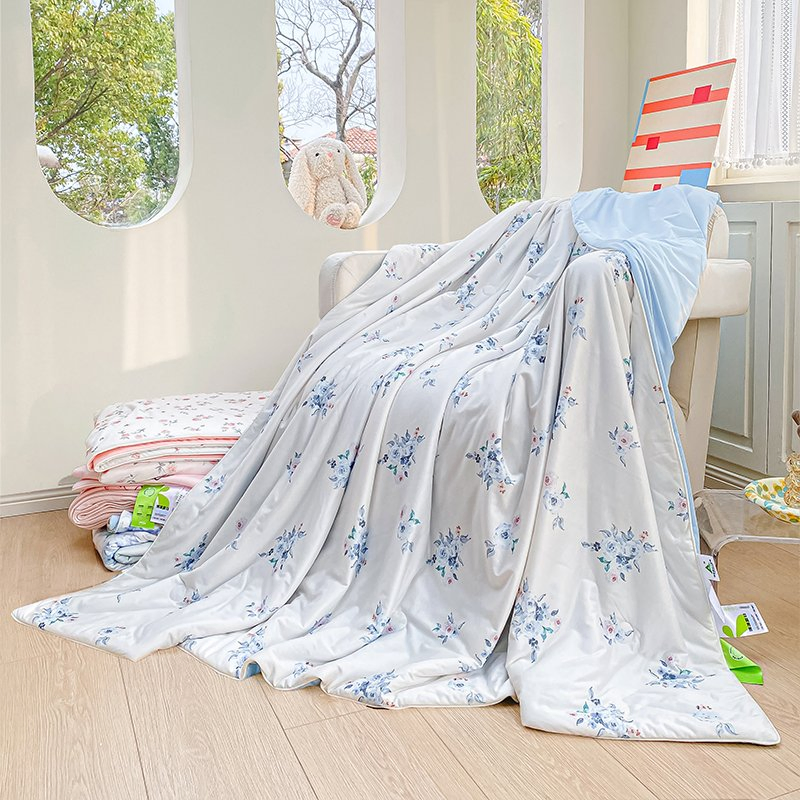 Kids Cartoon Printed Cooling Bedding Set for Summer Using