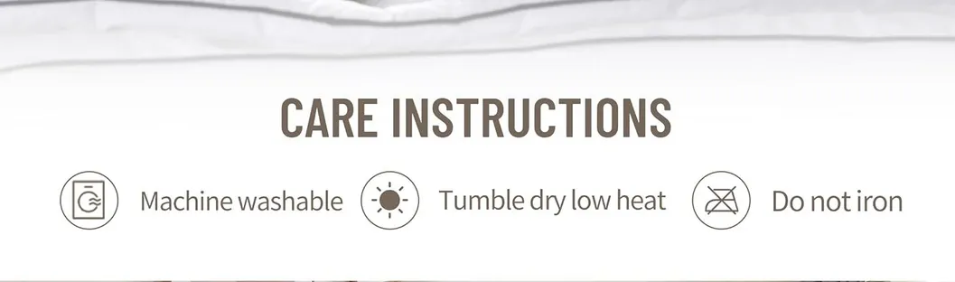 Machine Wash Instructions