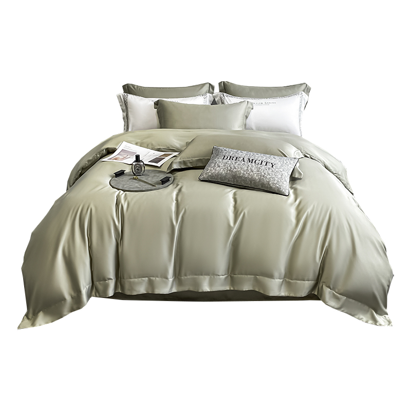 Home Textile Quilt Cover Home China Silk-Like Bedding Set
