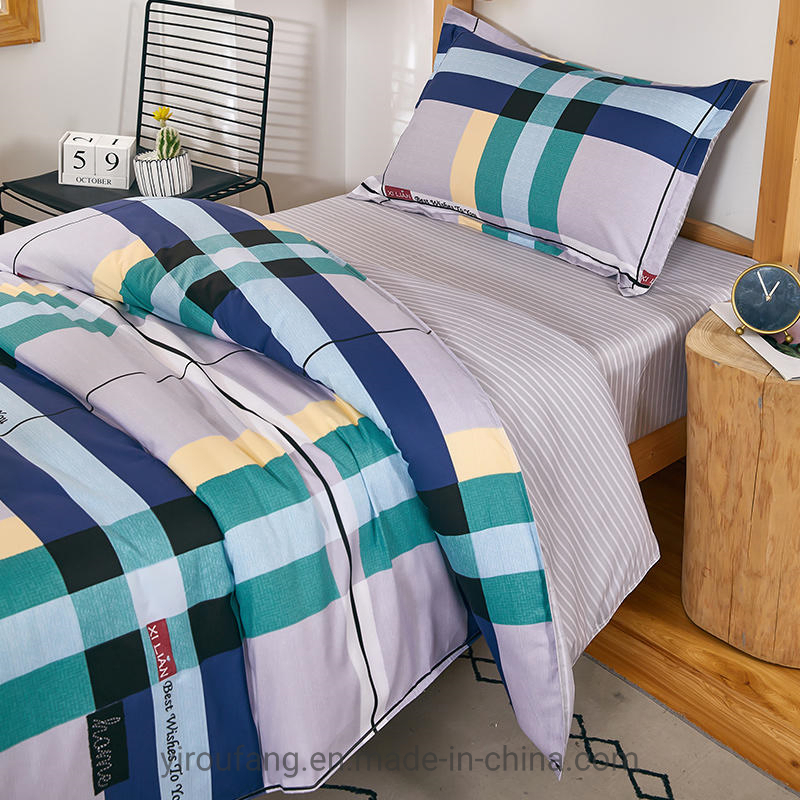 Epidemic Prevention Cheap Bedlinen, China Bed Linen Cotton, Cotton Printed Sheet, Hotel Apartment Bedding Sets Pillow Case Print