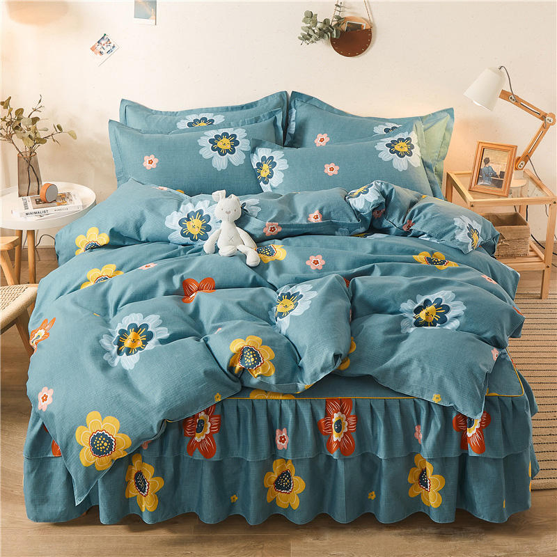 High Quality 1PCS Modern Style Bedspread Bed Skirt Home Non-Slip Mattress Cover Bed Sheet