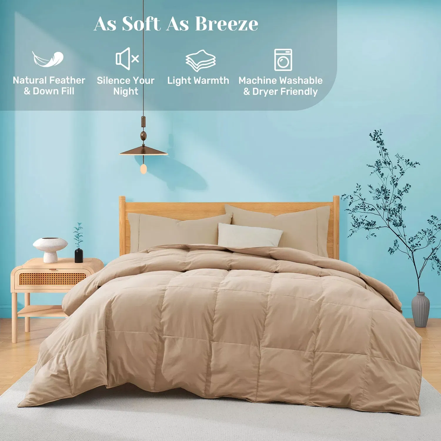 Premium Grade a Microfiber Quilt, Duvet, China Fabricated Bedding Set