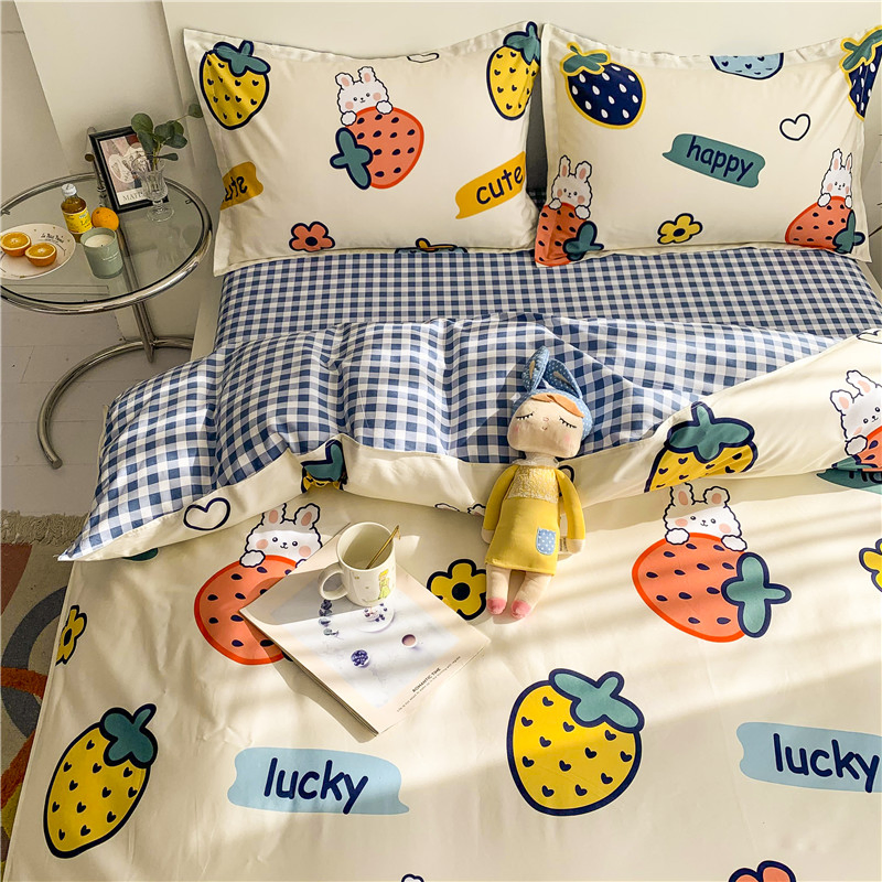 Hot Sale Custom Cartoon Characters Kids Double Faced Velvet Warm Comforter Bedding Sets