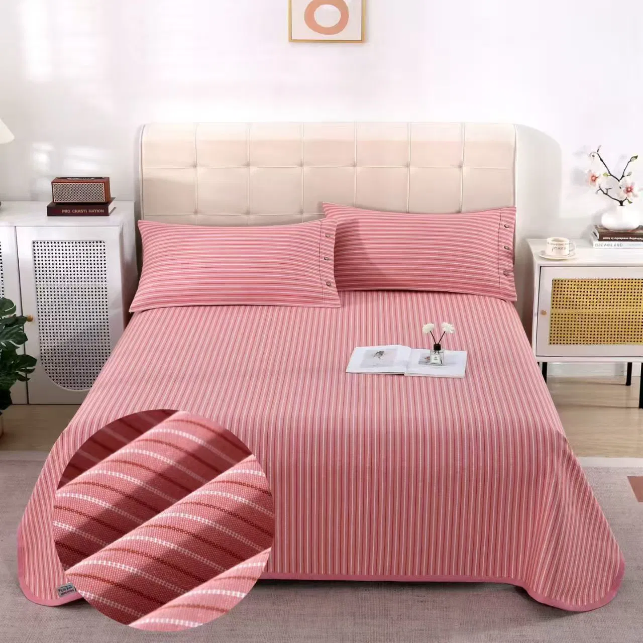 Luxurious Cotton Ruge Bedding Set for Sophisticated Spaces