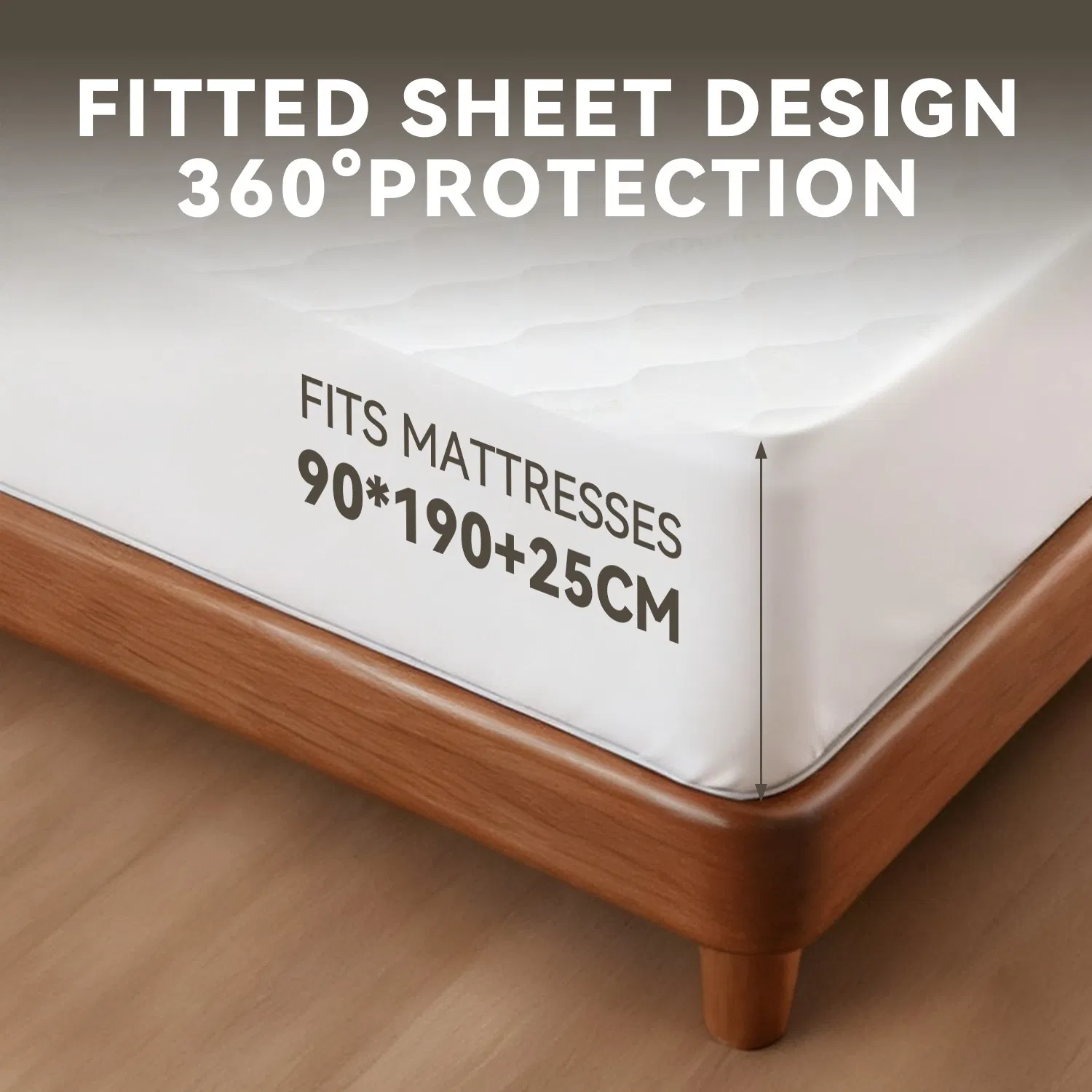 Hospital Hotel Use Deep Pocket Protector Bedding Extra Soft Waterproof Mattress Cover for Adults
