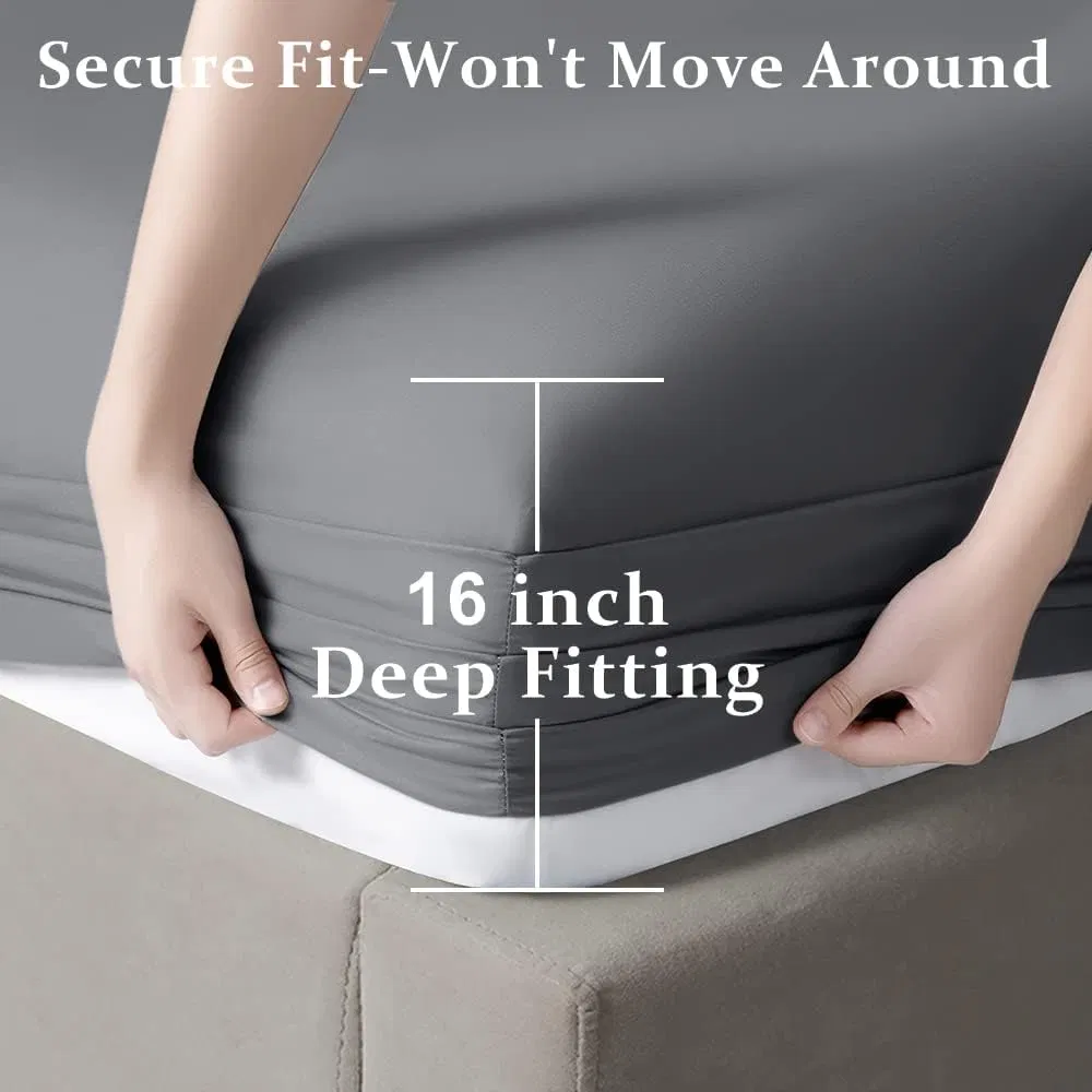 300tc Cotton Queen Bed Sheet Set Bedlinen Pillowcase Duvet Cover Comforter Set King Bedding Set