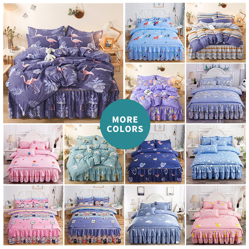 High Quality 1PCS Modern Style Bedspread Bed Skirt Home Non-Slip Mattress Cover Bed Sheet