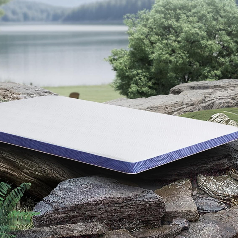 Twin Premium Memory Foam Mattress Topper with Advanced Cooling Tech Removable Cover