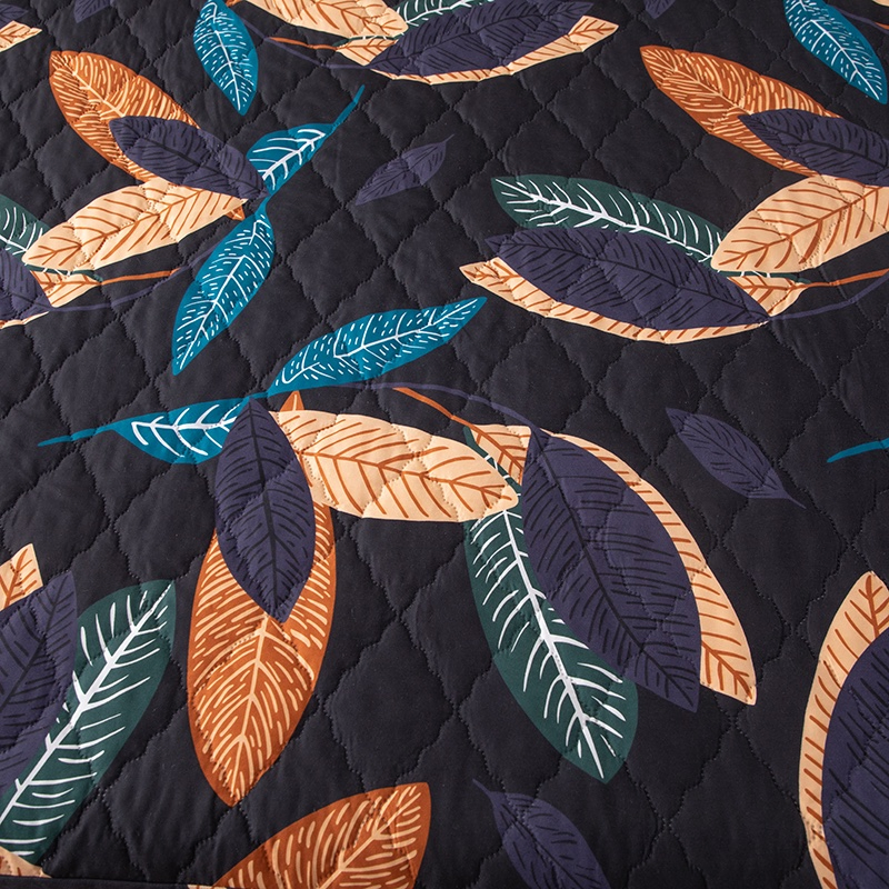 Wholesale OEM/ODM Home Textile Luxury Printed Microfiber Fabric Blue White Flowers 3/7 PCS Duvet Cover Bed Sheet Set Full/Queen/King Printing Sabanas Bedding