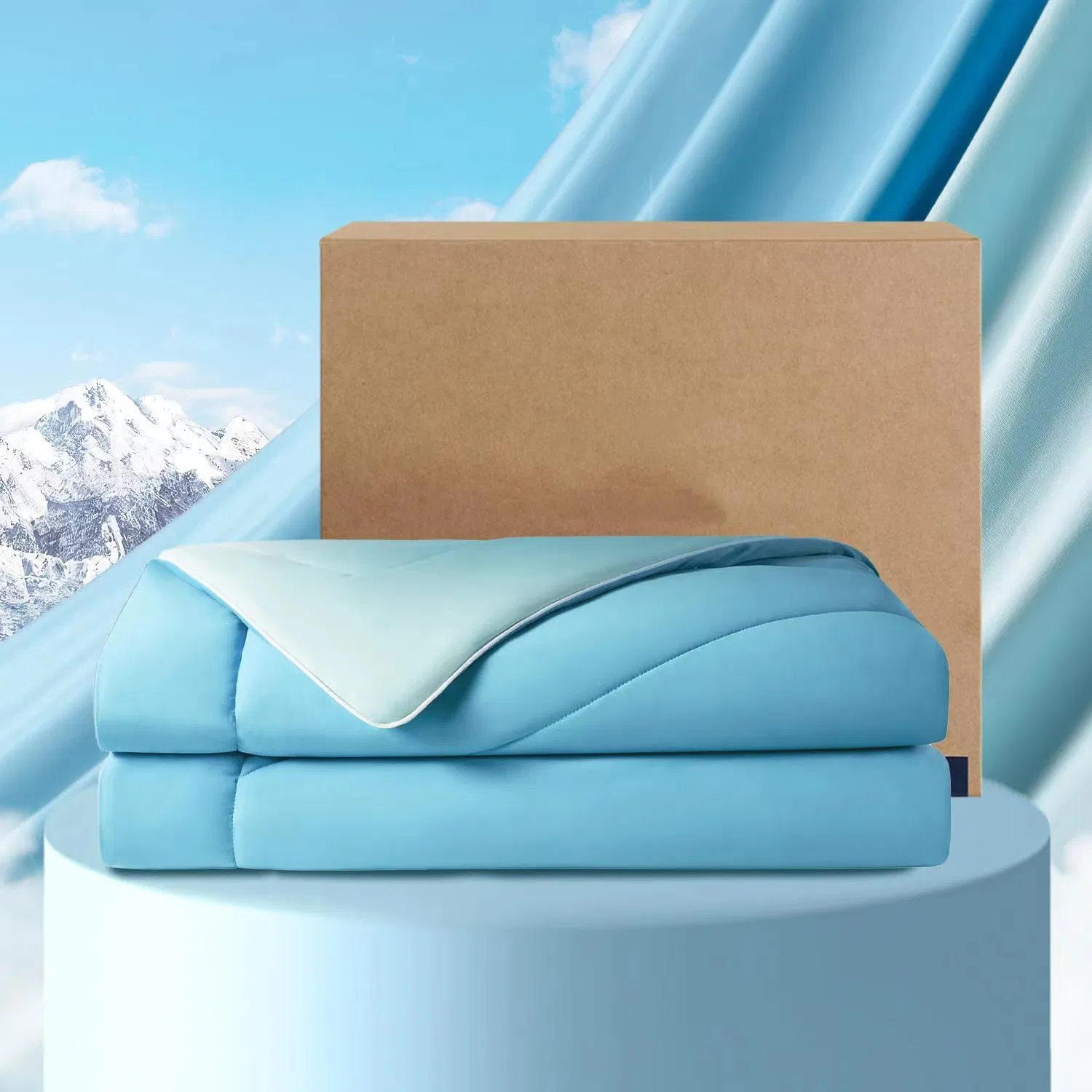 All-Season Cooling Polyester Comforter Wholesale Comforter Lightweight Bedding for Hot Sleepers