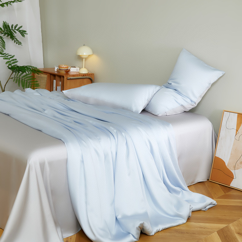 New Skin Friendly Summer Cooling Lyocell Tencel Quilt Cover 100% Eucalyptus Fiber Home Textile Lightweight Quilt Cover Bedding