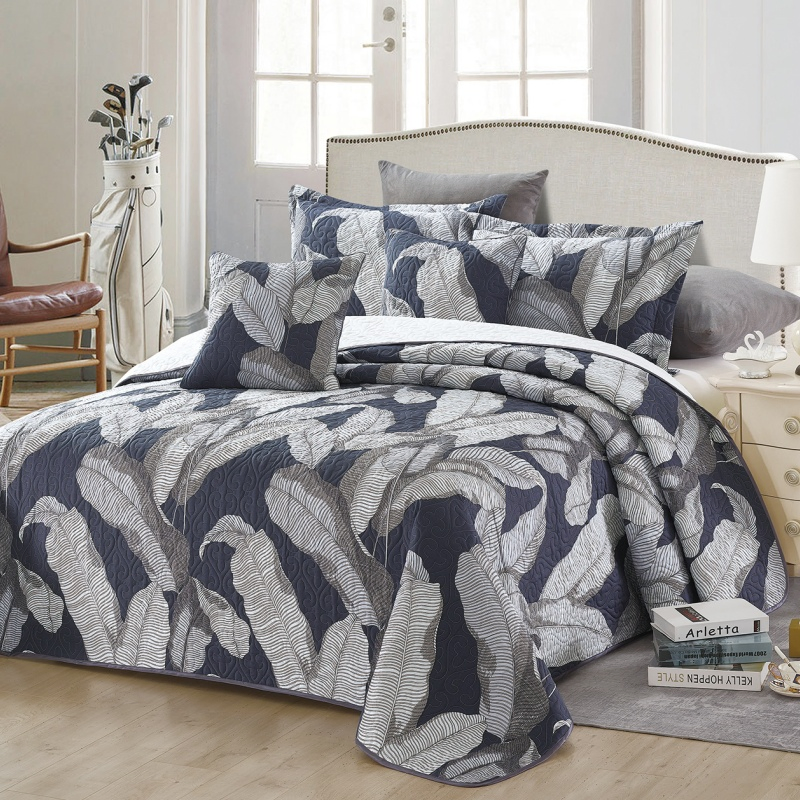 Luxury Bedspread Set Cotton Pillowcase King Size Comforter Quilted Blanket Bed Coverlets Cover Set Quilt Bedspreads 3PCS Set