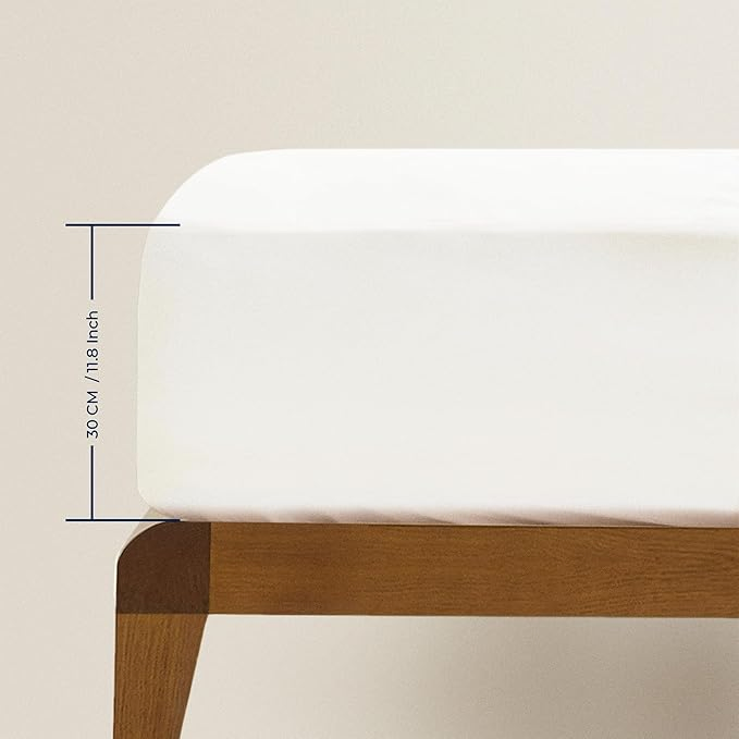 Mattress Bed Protectors &amp; Toppers Pad Cover Deep Fitted Sheet Anti Allergy Breathable