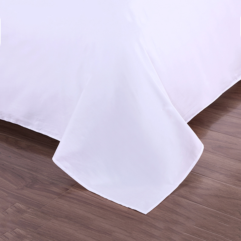 300tc Cotton White Queen Duvet Cover Set Hotel Linen Bedding Set