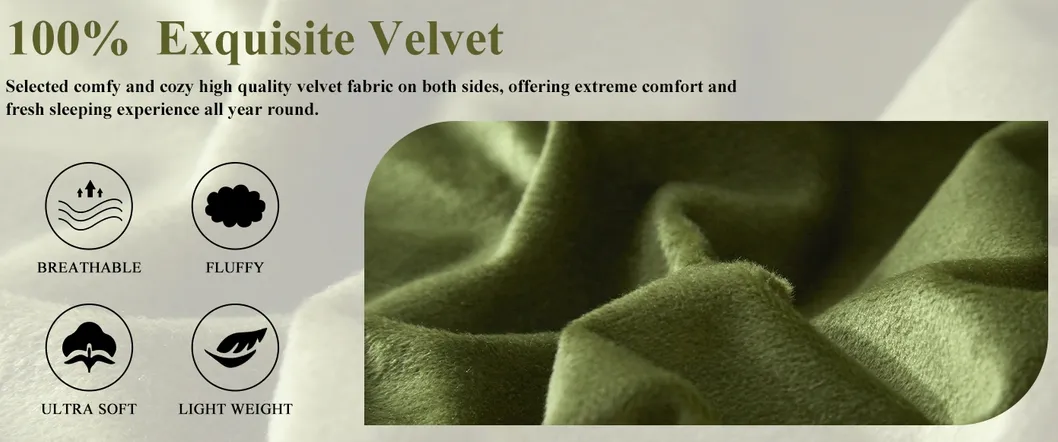 Flannel Velvet Duvet Cover Set