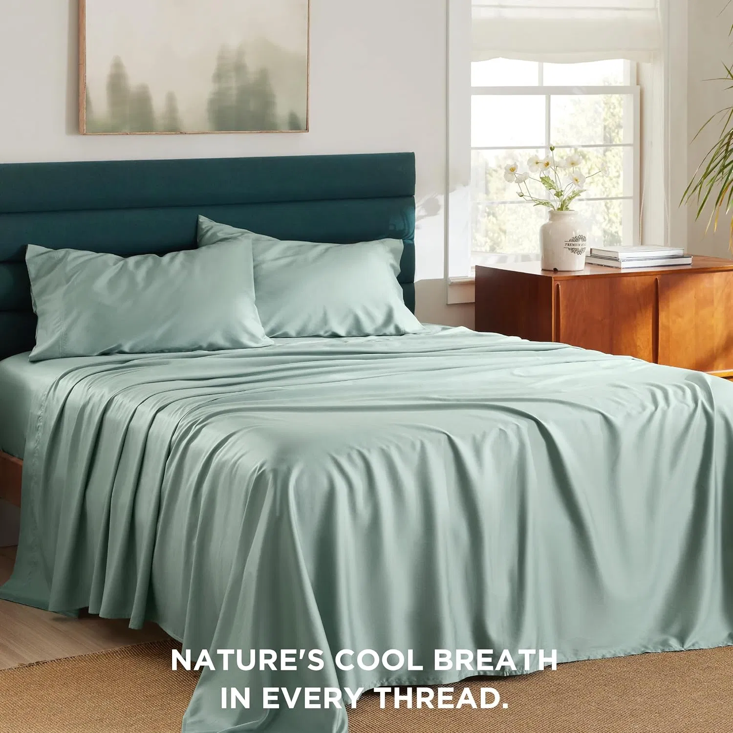 Luxury Lyocell Cotton Sheet Set Wholesale Viscose Fiber Bedding Set of 4PCS