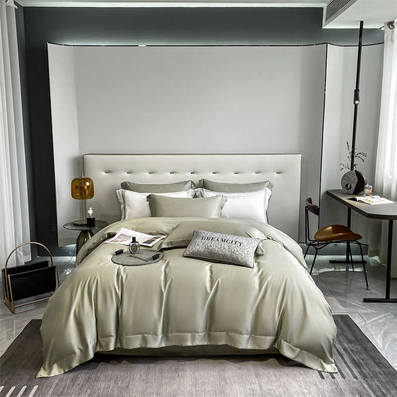 Home Textile Quilt Cover Home China Silk-Like Bedding Set
