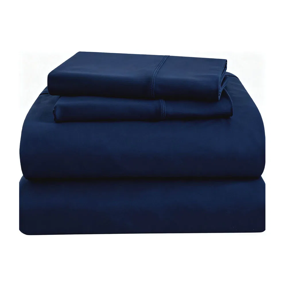 Home Hotel 100% Cotton Sheets White Long Staple Cotton Bedding Sheets Set