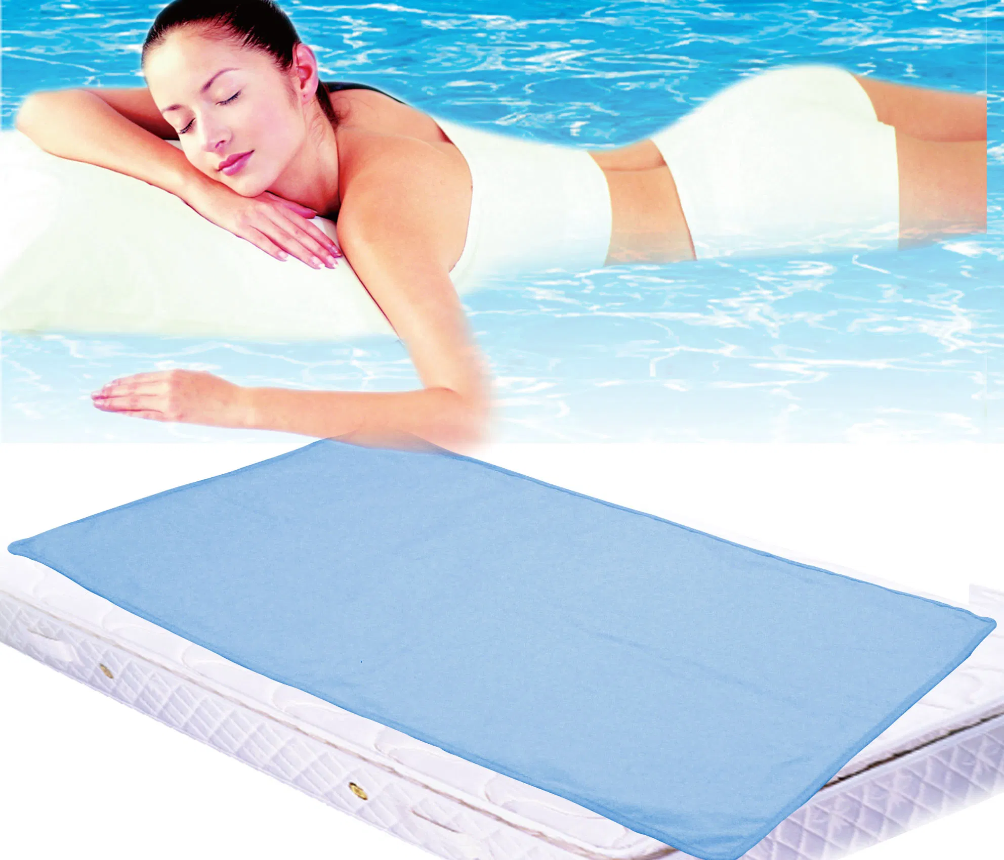 China Supply Gel Ice Flex Cooling TPE Gel Mattress Latex Cushion Pillow Gel Cooling Topper