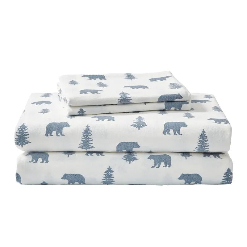 Cotton and Flannel Bedding Set