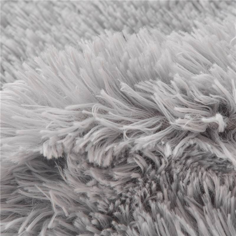 Wholesale Home Hotel Polyester Sabanas Grey Faux Fur Long Plush Fluffy Winter Warm 3PCS Full Queen King Size Bed Comforter Duvet Cover Bedding Set