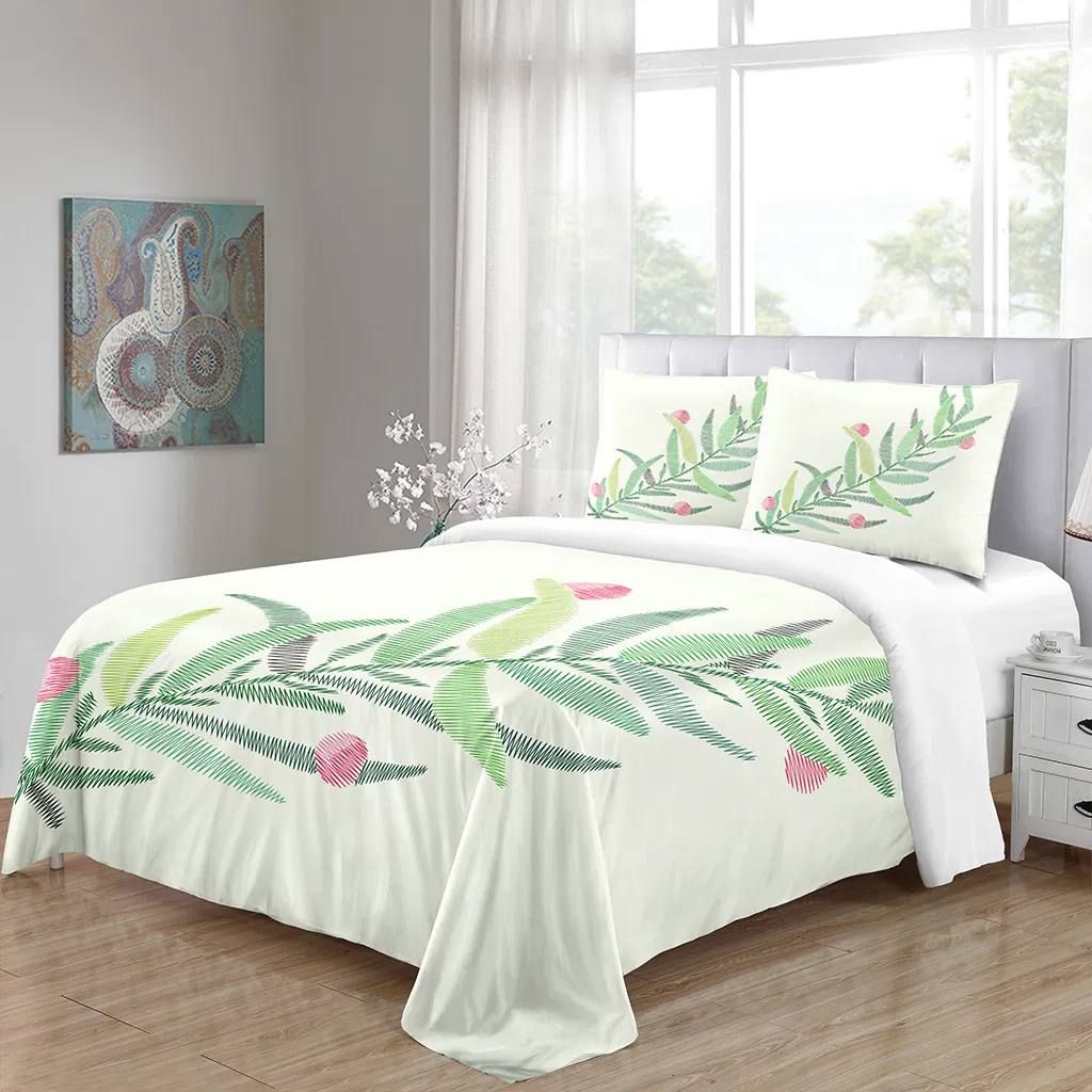 Printed Textured Duvet Cover Set for a Trendy Bedroom, Printed Comforter Set