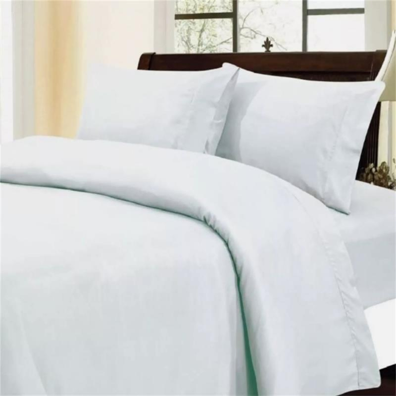 White Solid Cotton Sateen Hotel Duvet Collection