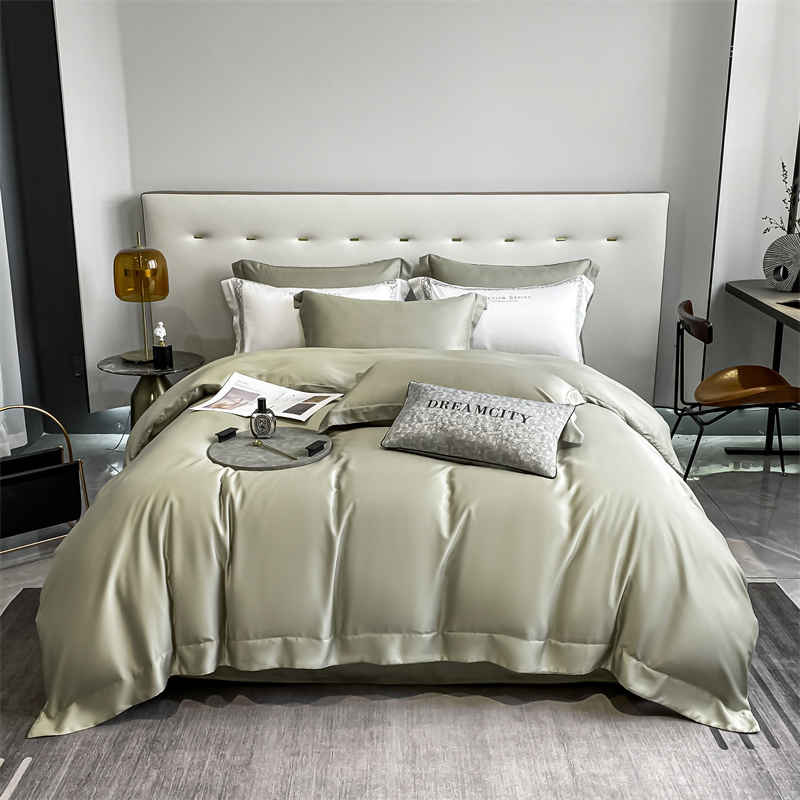 Home Textile Quilt Cover Home China Silk-Like Bedding Set