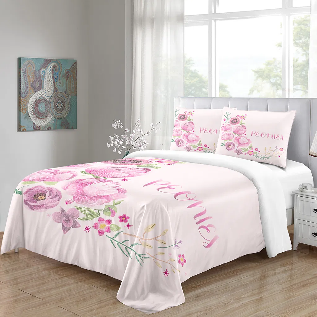 Printed Textured Duvet Cover Set for a Trendy Bedroom, Printed Comforter Set