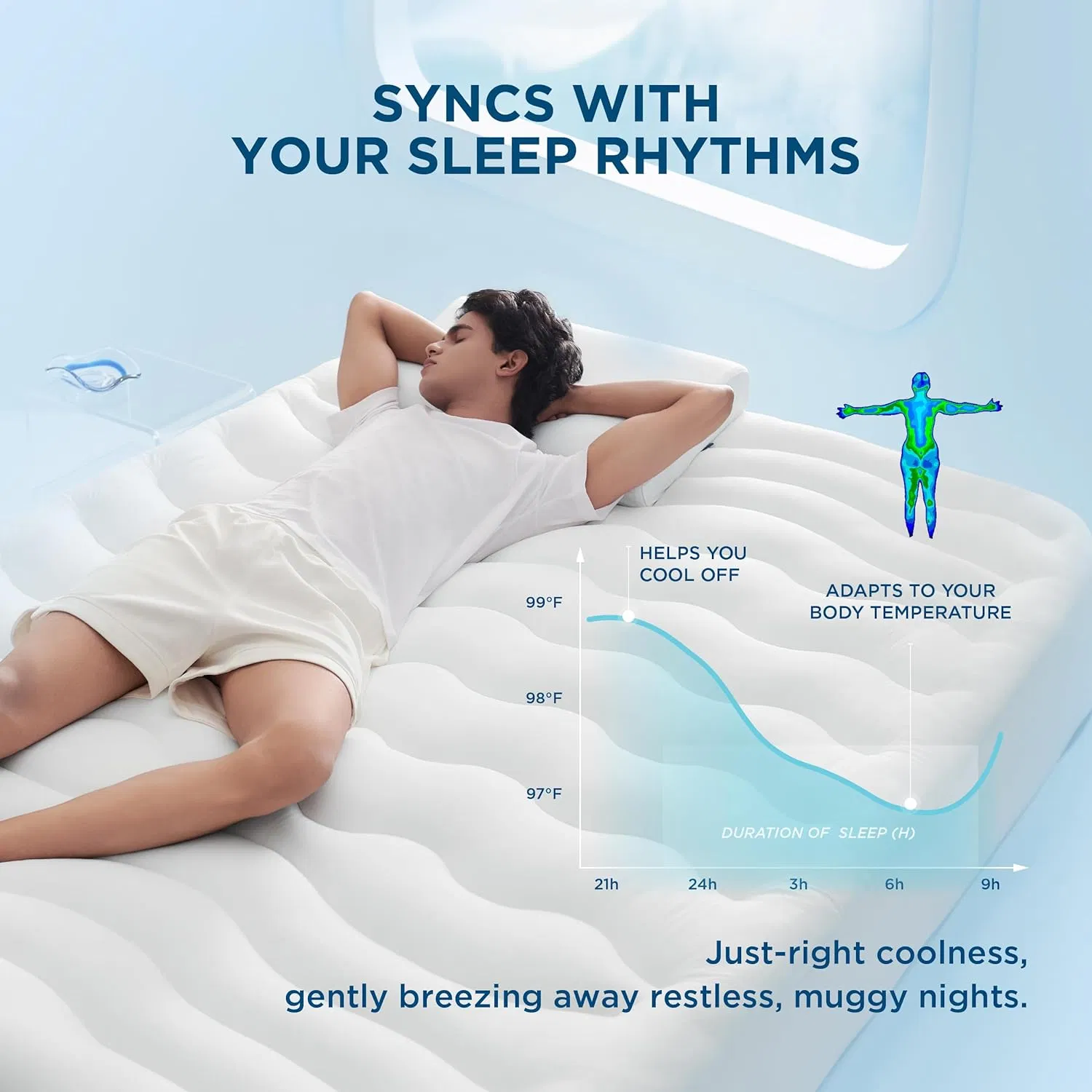 Soft Cooling Mattress Topper with Deep Pocket for Ultimate Comfort