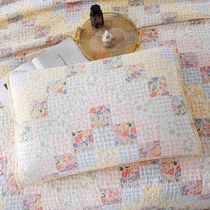 Custom Solid Color Queen Coverlet Microfiber Oversize Thin Summer Quilt Set Soft Baby Blanket Bedspread Set