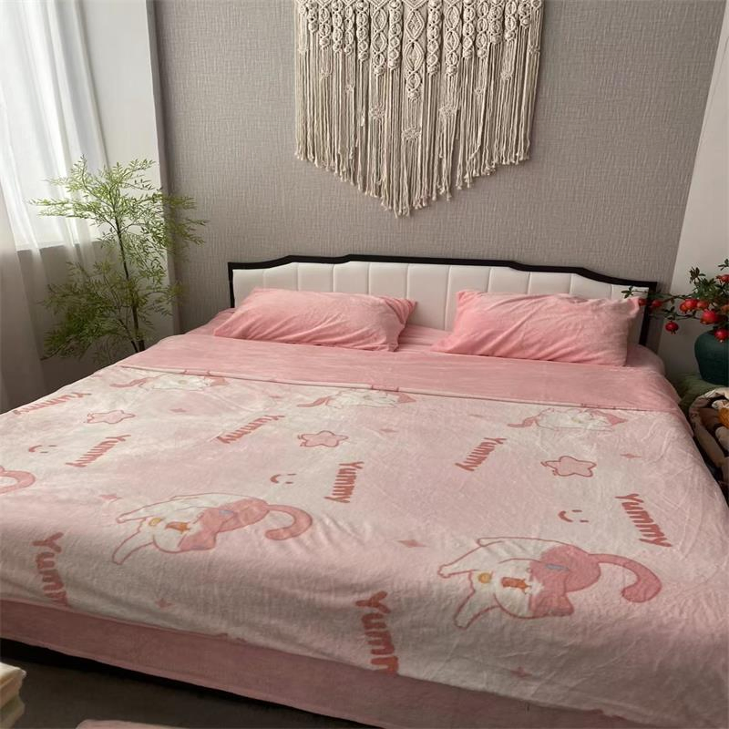 Bedding Set Linen of Polyester Print Flannel 4 Comforter Sets Hometexile Wholesale